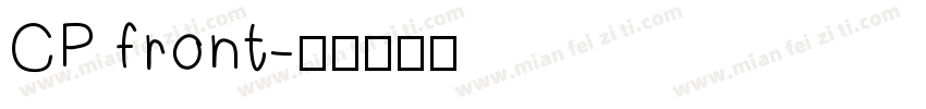 CP front字体转换